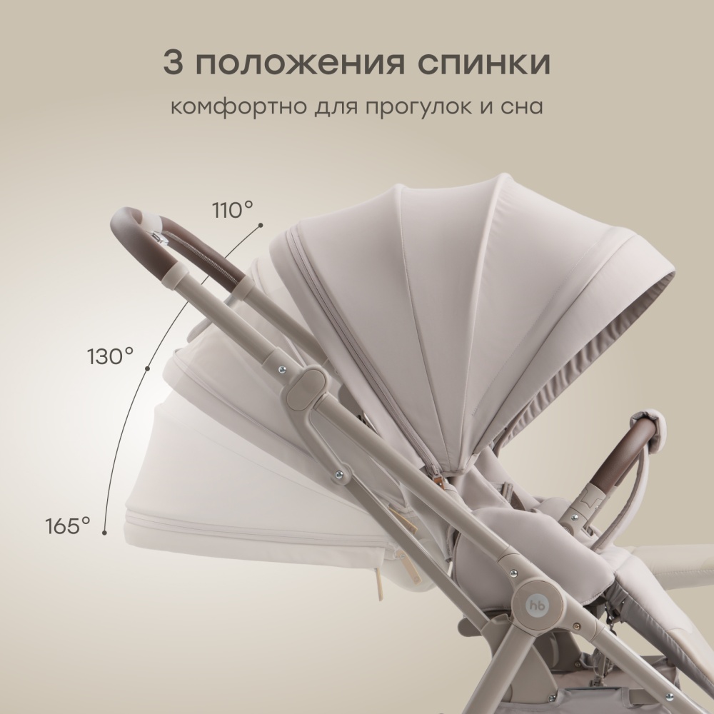 Happy Baby Коляска прогулочная LUNA 360, grey nova