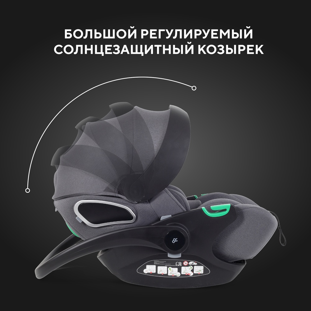 Автокресло RANT KBH602 "EVOMAX" Grey (40-87см)