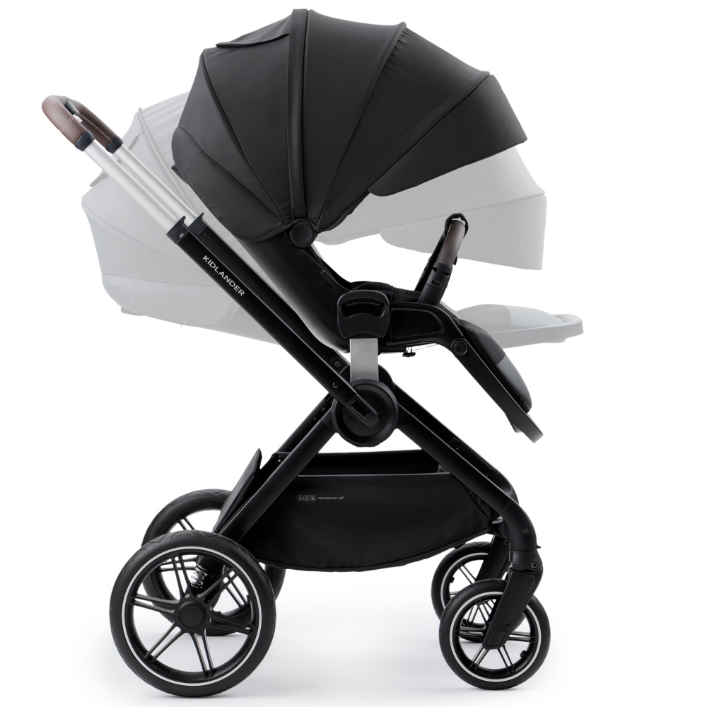 Happy Baby Коляска 2 в 1 KIDLANDER, black