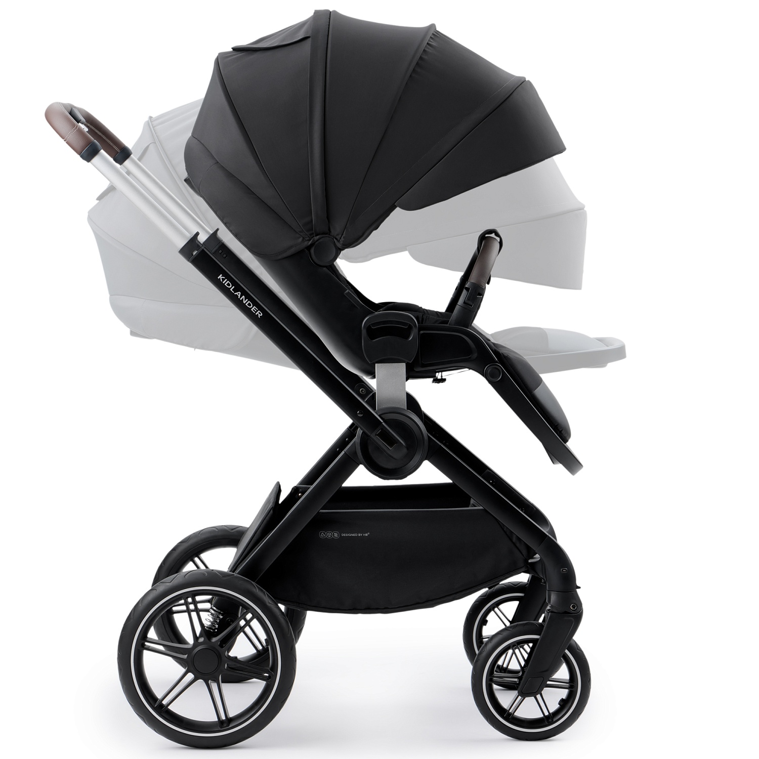 Happy Baby Коляска 2 в 1 KIDLANDER, black