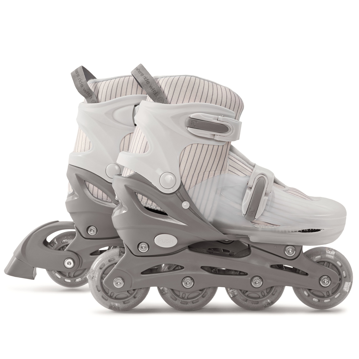 Happy Baby Ролики-коньки 3в1 детские SKROLLS, milky, size S