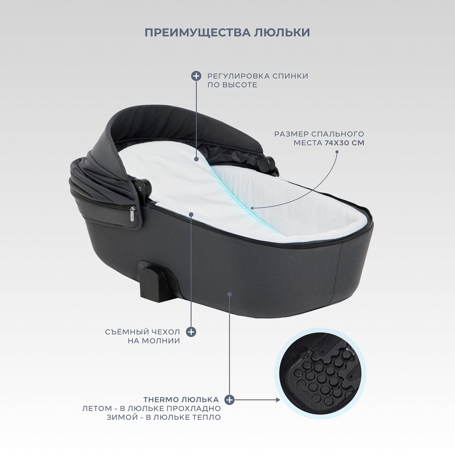 Коляска детская RANT "TEO soft" (2в1) RA121 Graphite
