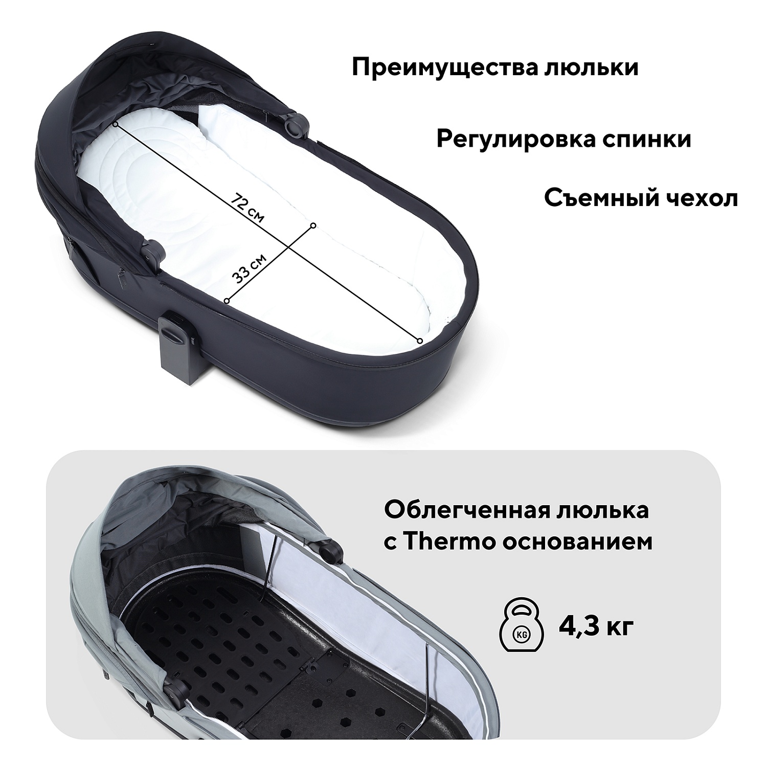 Коляска детская RANT "FLEX Therm" (2в1) RA112 Midnight Black