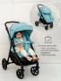 Коляска прогулочная Amarobaby, Strollin'Joy, бирюзовый