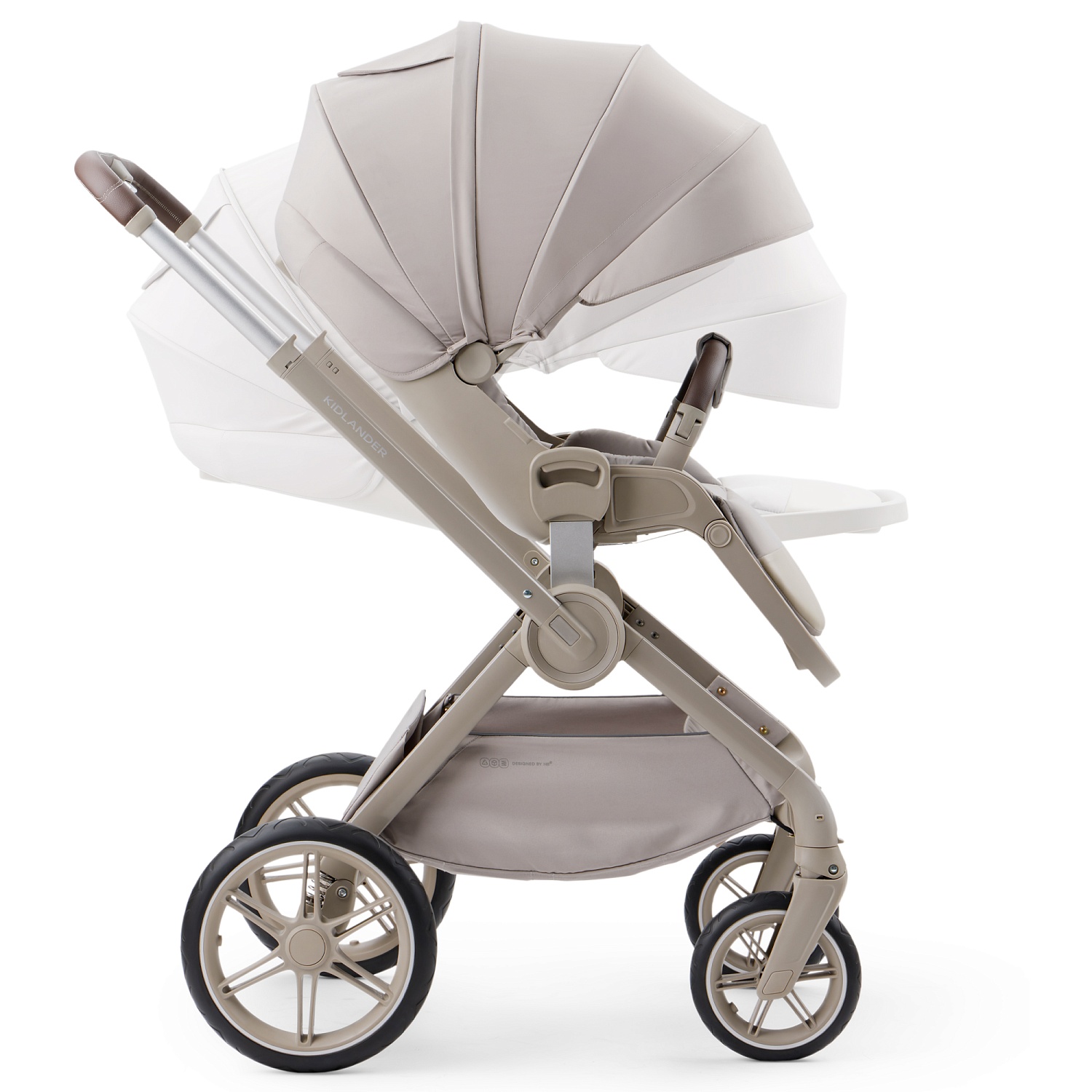 Happy Baby Коляска 2 в 1 KIDLANDER, grey