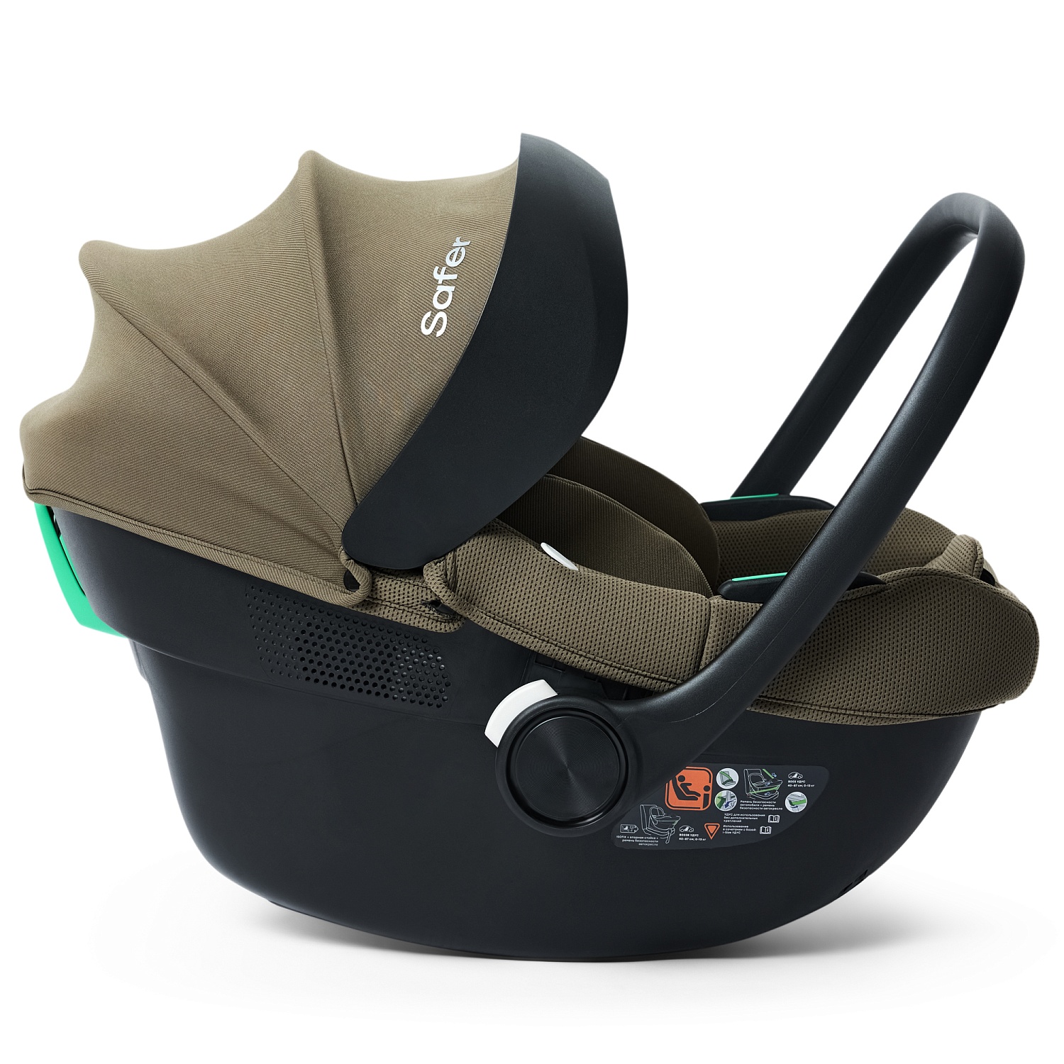 Happy Baby Автокресло SAFER, dark olive