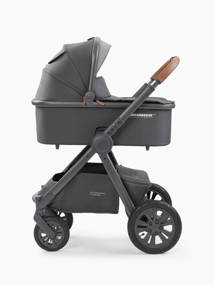 Happy Baby Коляска 2 в 1 MOMMER PRO, dark grey nova