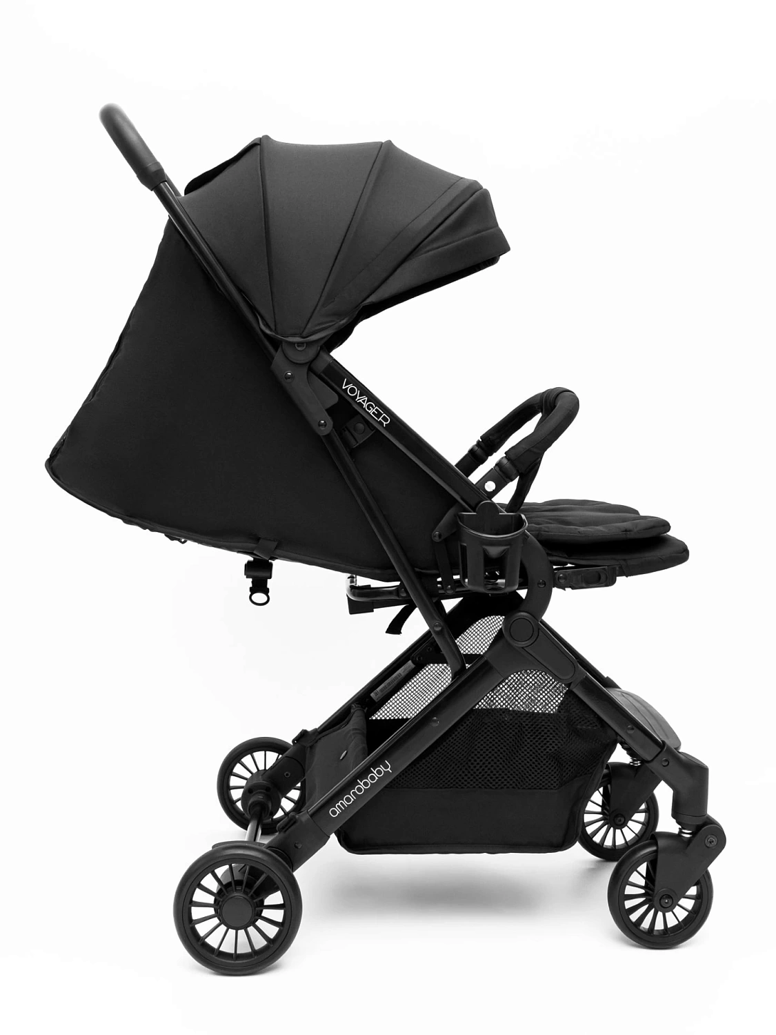Коляска прогулочная AMAROBABY VOYAGER, чёрный