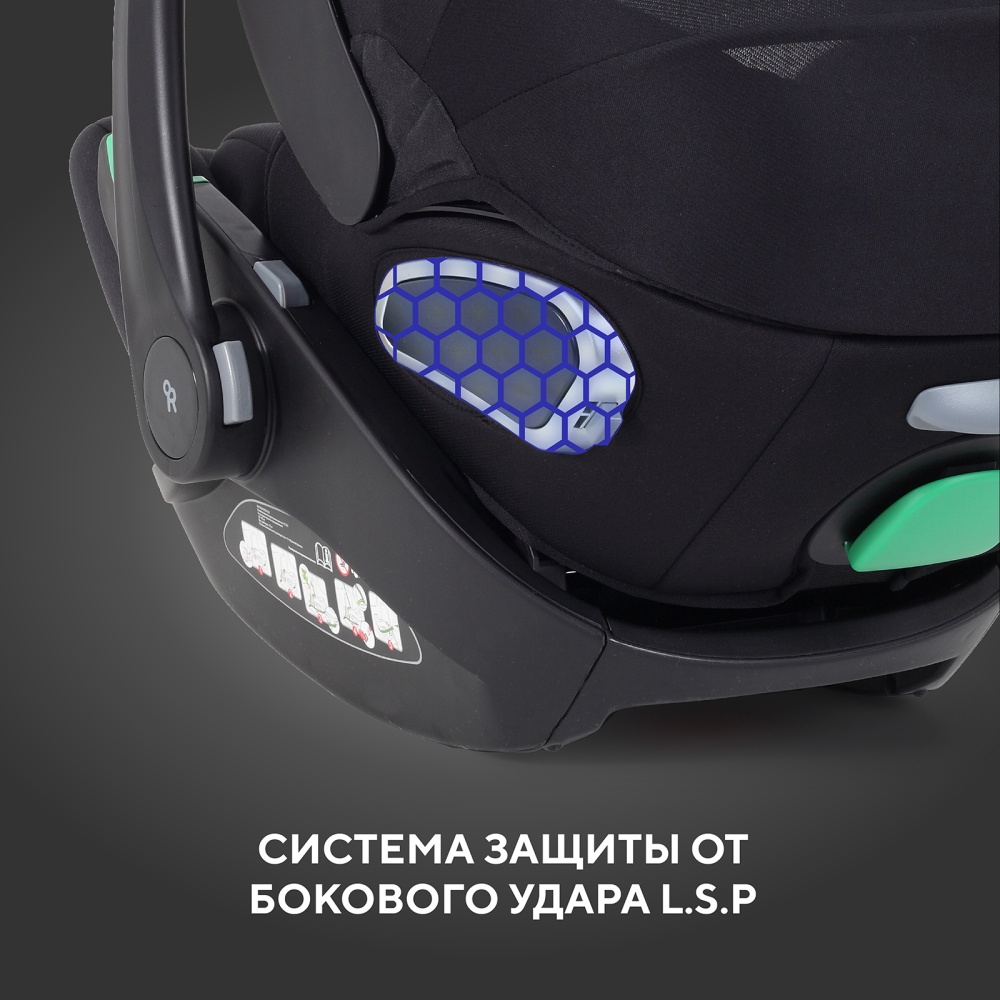 Автокресло RANT KBH602 "EVOMAX" Black (40-87см)