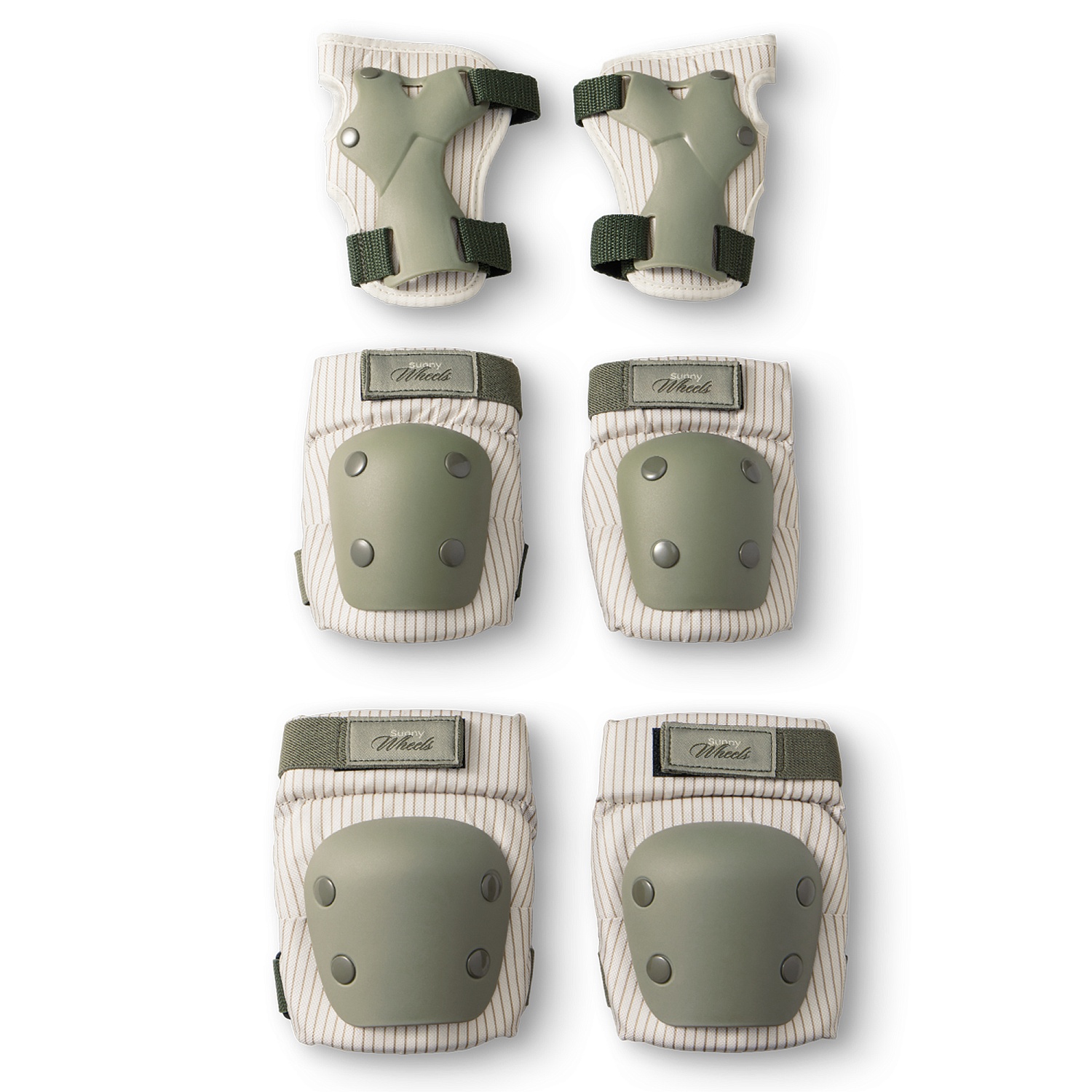 Happy Baby Раздвижные роликовые коньки детские SUNNY WHEELS, olive, M (30-33)