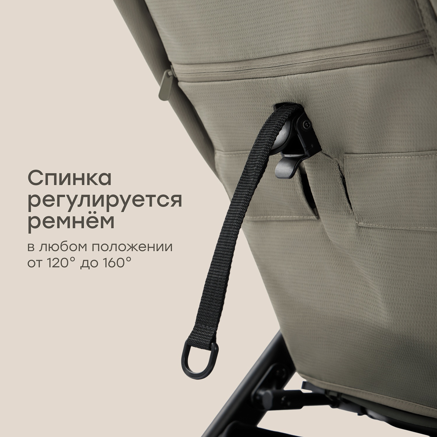 Happy Baby Коляска прогулочная SENSA, dark olive nova