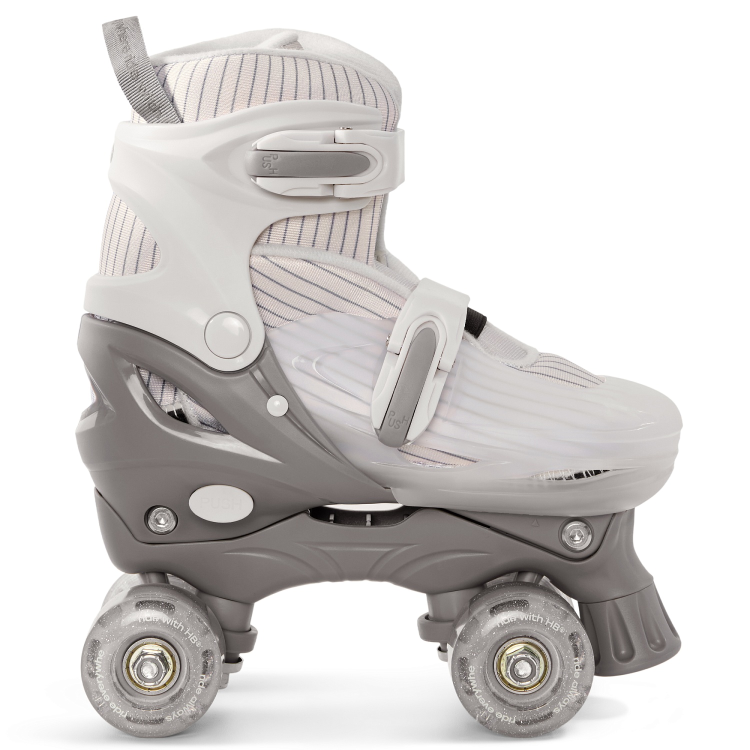 Happy Baby Ролики-коньки 3в1 детские SKROLLS, milky, size S