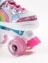 Ролики Amarobaby Disco раздвижные со светящимися колесами, розовые, размер 34-37