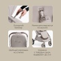 Happy Baby Коляска прогулочная LUNA 360, grey nova