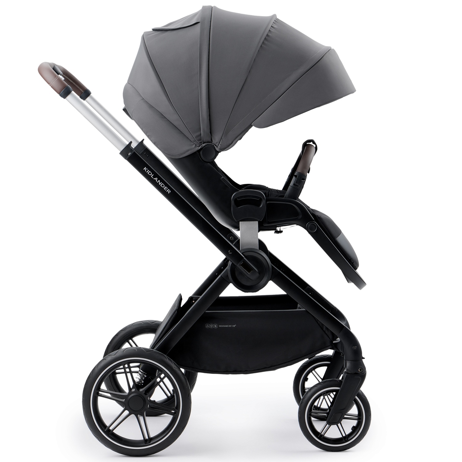 Happy Baby Коляска 2 в 1 KIDLANDER, dark grey
