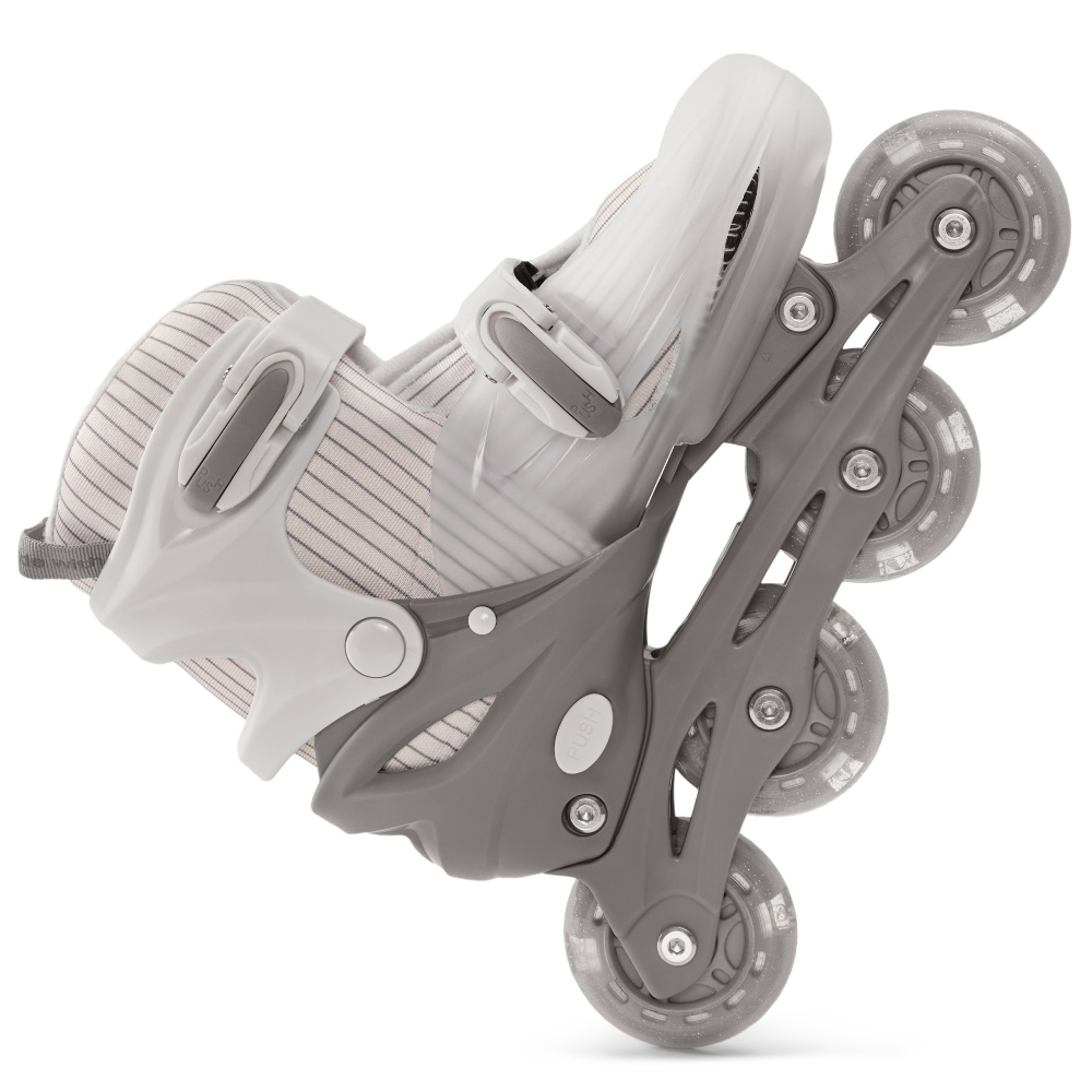 Happy Baby Ролики-коньки 3в1 детские SKROLLS, milky, size M