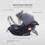 Автокресло RANT UB516 Pro КЕРРИ (CARRY) Графит (Graphite) (40-87см)