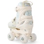 Happy Baby Ролики-коньки 3в1 детские SKROLLS, blue flowers, size M