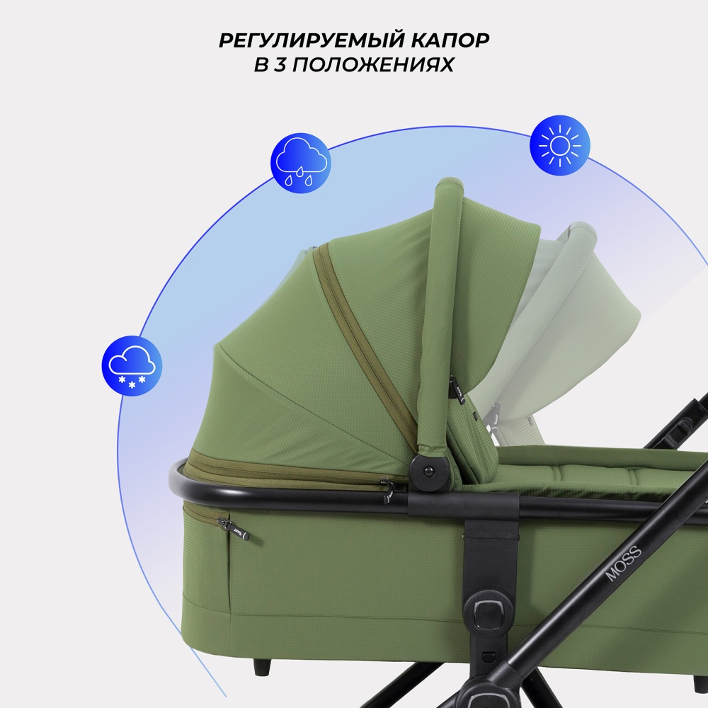 Коляска детская RANT "MOSS" (2в1) RA321 Green