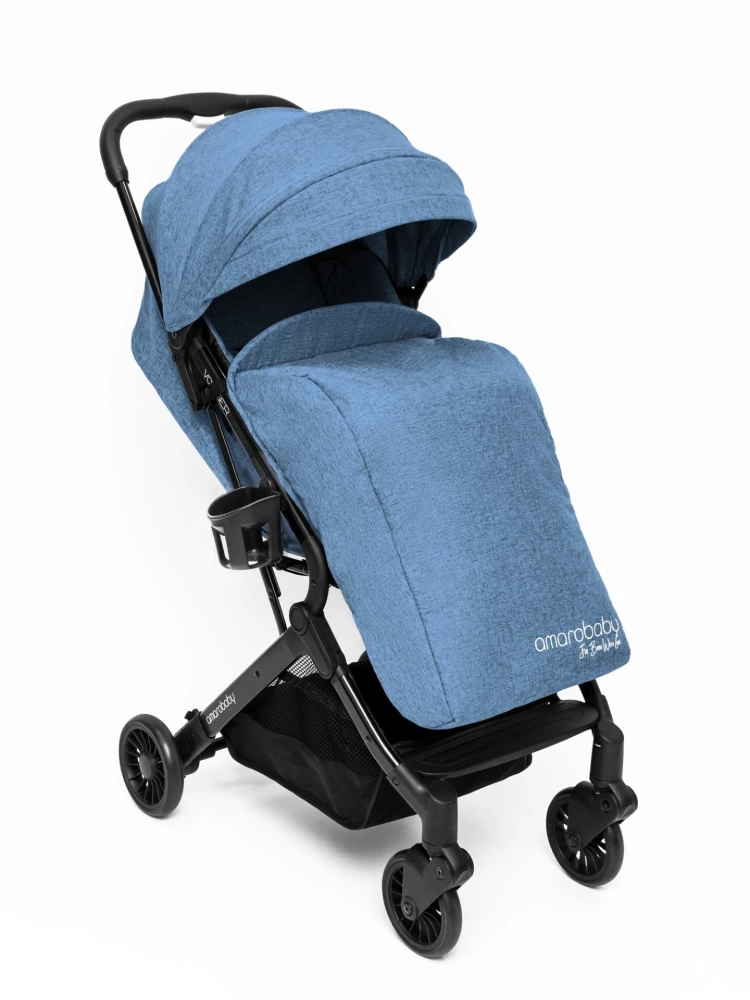 Коляска прогулочная AMAROBABY VOYAGER, синий