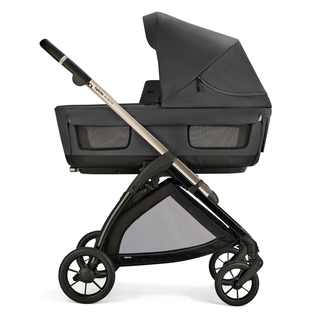 Коляска 2 в 1 Inglesina Electa New с подставкой под люльку Stand Up, Upper Black
