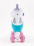Ролики Amarobaby Disco раздвижные со светящимися колесами, розовые, размер 34-37