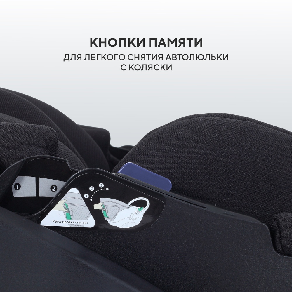 Автокресло RANT AY378 "ASTER zero" Black (40-87см)