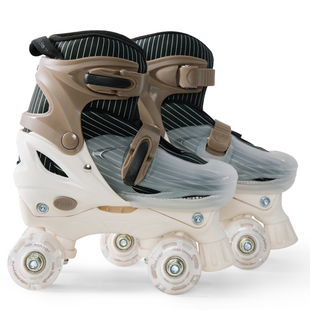 Happy Baby Ролики-коньки 3в1 детские SKROLLS, brown, size M