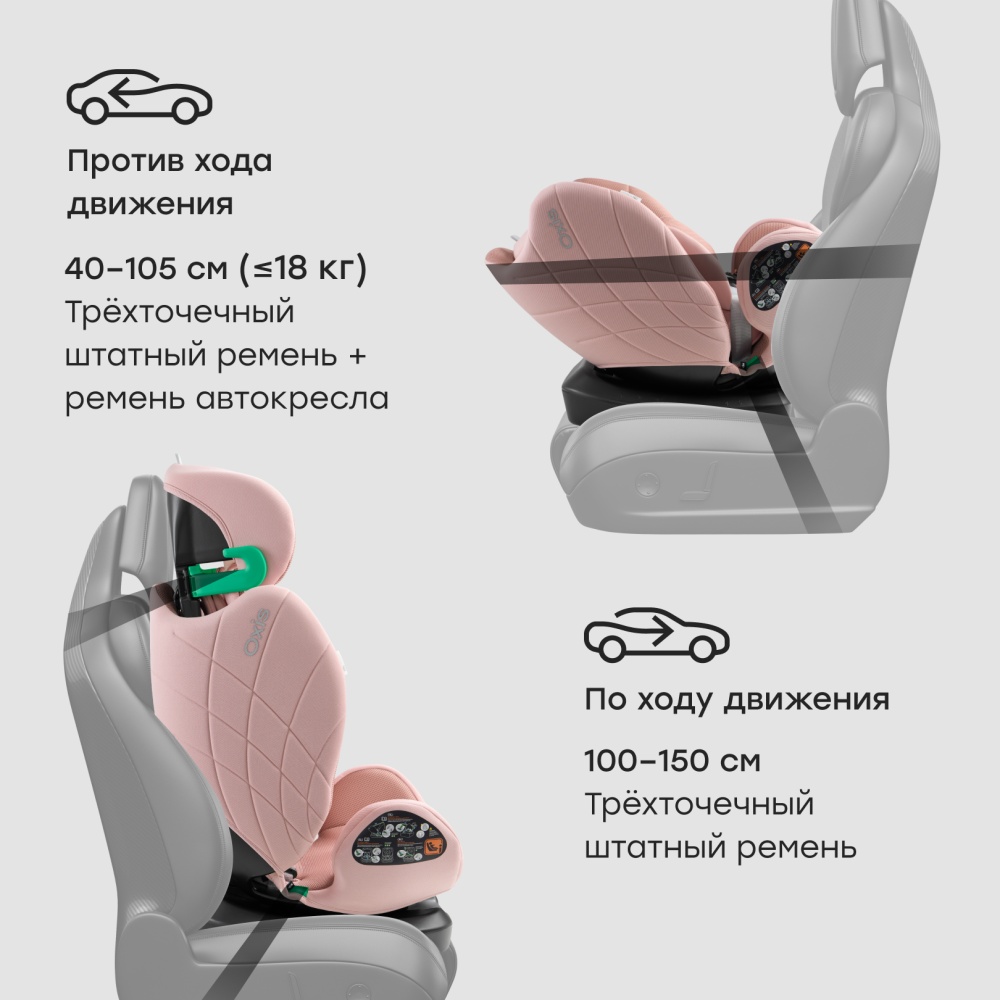 Happy Baby Автокресло OXIS, pink