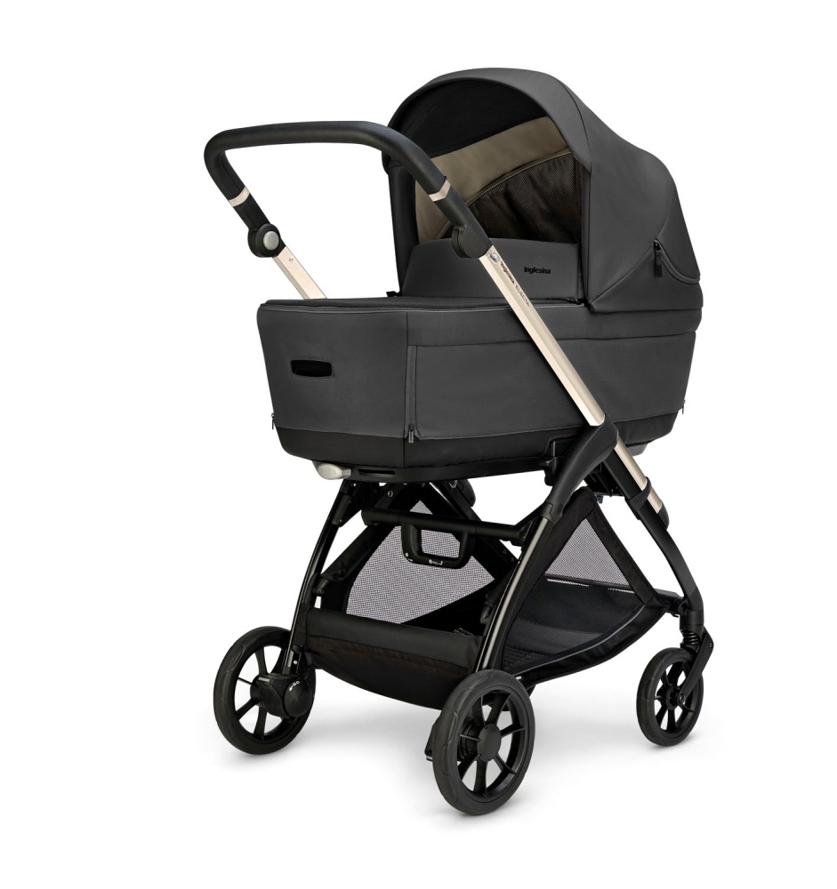 Коляска 2 в 1 Inglesina Electa New с подставкой под люльку Stand Up, Upper Black