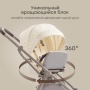 Happy Baby Коляска прогулочная LUNA 360, beige (flowers) nova