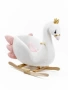 (С) Качалка Лебедь AMAROBABY (Swan), белый, 59х35х66 см.