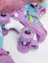 Ролики Amarobaby Disco раздвижные со светящимися колесами, фиолетовый, размер 26-29