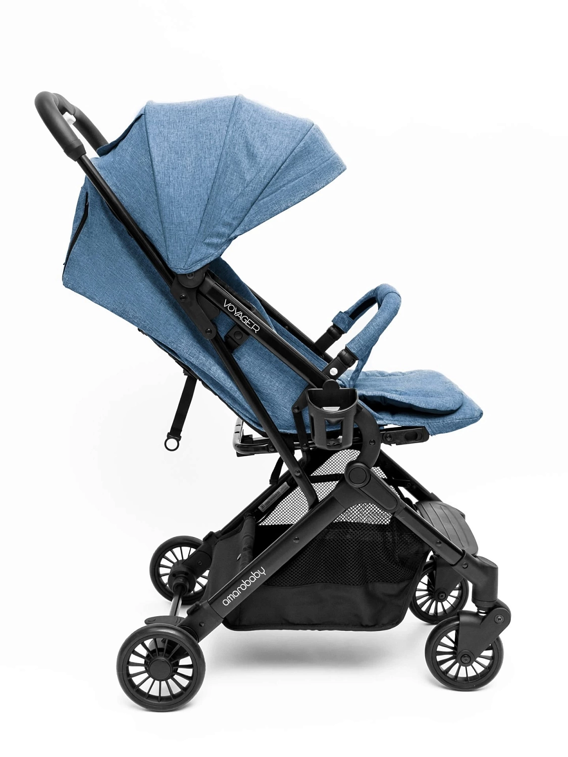 Коляска прогулочная AMAROBABY VOYAGER, синий