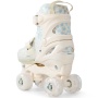 Happy Baby Ролики-коньки 3в1 детские SKROLLS, blue flowers, size M