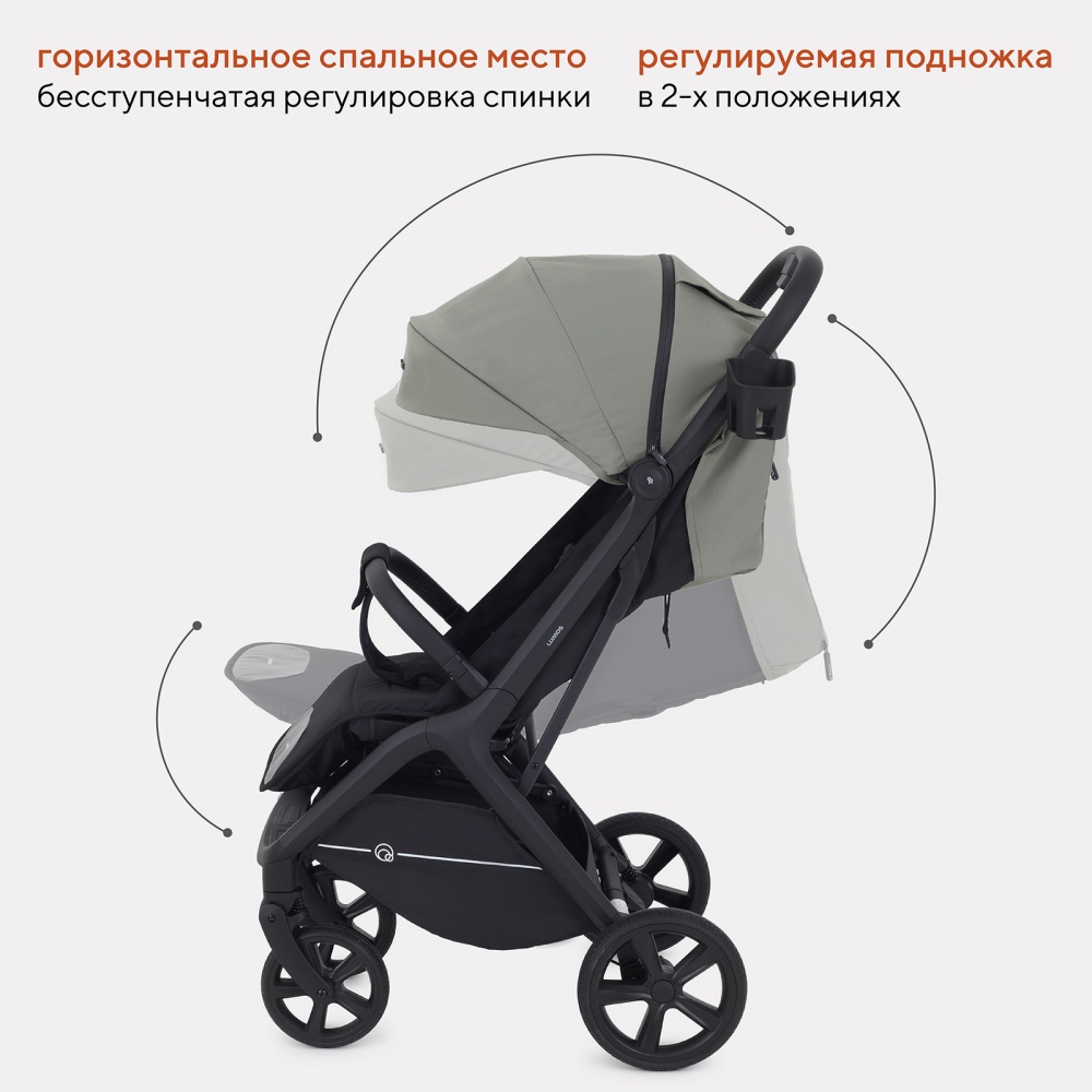 Коляска детская RANT "LUMOS" RA402 Dark Green